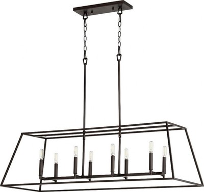 Gabriel - 8 Light Linear Pendant in Quorum Home Collection style - 17.25 inches