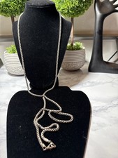 Vintage Silver Tone Braided Chain Purse Strap 48  Replacement Handbag Lot 1028