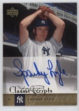 2004 Upper Deck Yankees Classics Classic Scripts Sparky Lyle #AU-60 Auto s5j