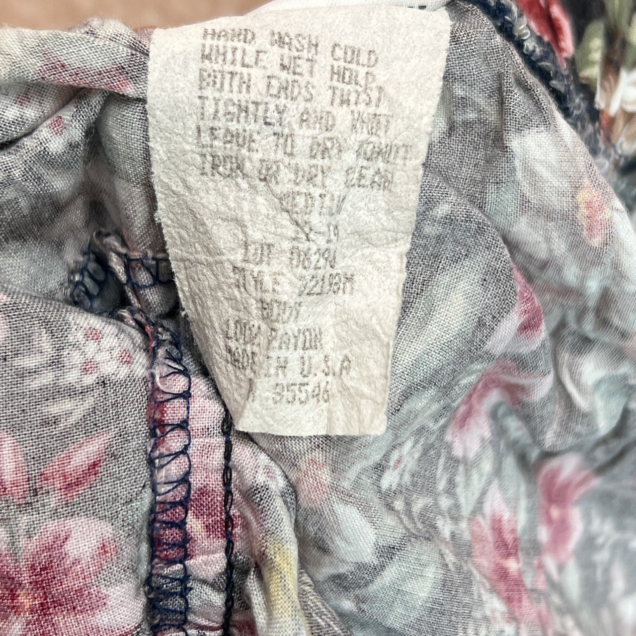 Vintage 90s Sostanza Floral Ruffled Mini Skirt Multicolor Elastic Waist Womens M