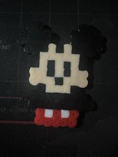 Home Made Pearler Bead Mickey Mouse Magnet