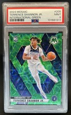 2024-25 Mosaic Terrence Shannon Jr. RC International Green Mosaic #/15 PSA 9