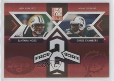 2005 Donruss Elite Face 2 Face Red 150/250 Chris Chambers Santana Moss #21 y0i