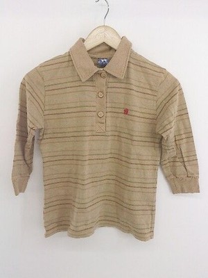     HANG TEN Border One Point Embroidery Half Sleeve Polo Shirt Size L Light