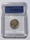 1938-D Buffalo Nickel, ICG holder "Genuine",  Final Year of Issue
