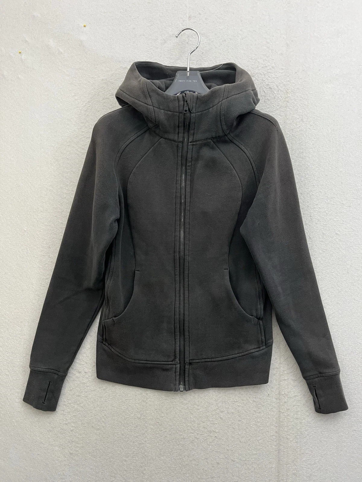 Lululemon Scuba Hoodie Women’s 6 Black Athletic Designer Full Zip Workout