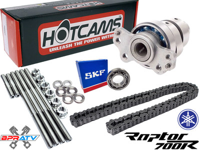09+ Raptor 700 Stage 3 Hotcams Hot Cams Timing Chain Head Stud Bolts Bearing Kit