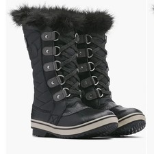 NEW Sorel Youth Tofino II Boot 1690541 Girls Black Winter Boots Kids SZ 2 Y