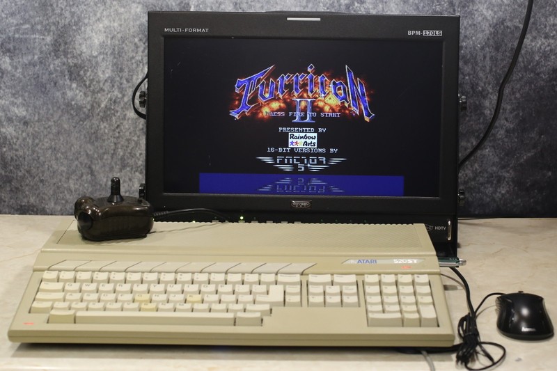 Atari 520 / 1040 STE 1MB / re-capped PSU / Gotek / optical mouse / Bug joystick