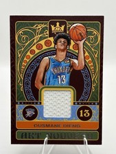 Ousmane Dieng OKC Thunder 2022-23 Panini Court King Art Nouveau Patch #AN-ODO RC