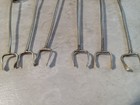 Silver Tone Cocktail Forks With Gem Stone Tops Lot Of 6 — photo 5
