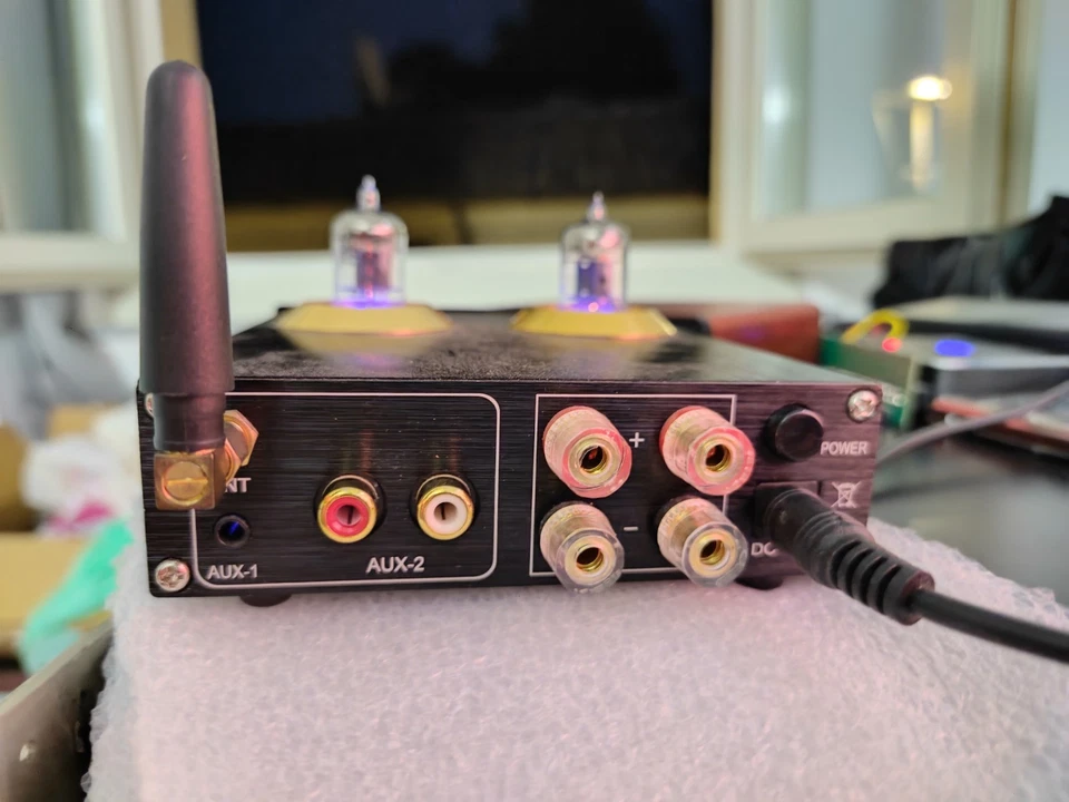 PJ.MIAOLAI M8 HiFi Amplificatore Bluetooth 6J1 Electron Tube TPA3116 - Immagine 4 di 4