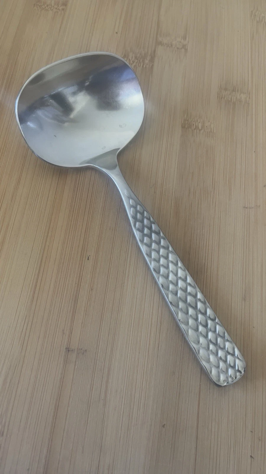 Franciscan Holland PEBBLE BEACH Glossy Stainless SAUCE GRAVY LADLE 7”