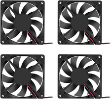4PCS 80X80X15Mm Fan 12V 2Pin DC 8015 Brushless Cooling Case Fan 80Mm 15Mm for Co