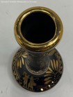 Vintage Handmade Greek Black & 24k Gold Vase — photo 2