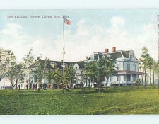 Unused Divided-Back ODD FELLOWS HOME Green Bay Wisconsin WI 60.000 cards HM6128@