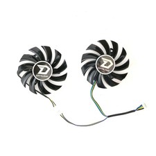 2 GraphicsCard Cooling Fan 75MM GPU Fan for Powercolor D7750 7770 HD7870 R7 260X