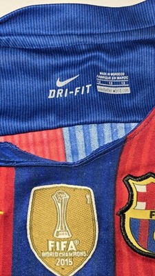 Nike FC Barcelona Lionel Messi Dri-Fit Soccer Jersey Size YOUTH 12