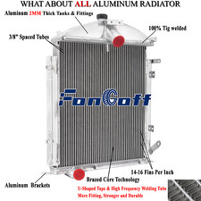 4-row Aluminum Radiator Fits For 1928 1929 Ford Model A Sedan Delivery 3.3l L4