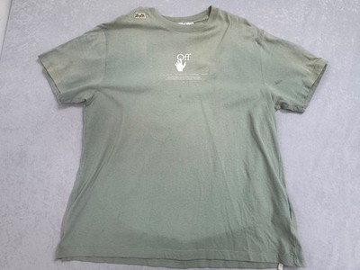 Off-White Seeing Things Off Graffiti T-Shirt Sage Green S Made in Portugal