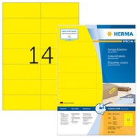 1 Bis 14X Herma Universal-Etiketten Special, 105 X 42,3 Mm, Gelb Bis 22% Rabatt