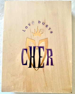 CHER LOVE HURTS  CD SEALED WOODEN LONGBOX  SPECIAL LIMITED PROMO EDITION BOX SET