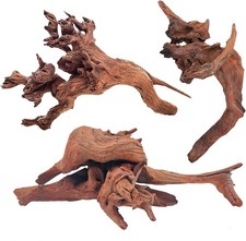 3PCS 7-11" Natural Driftwood for Aquarium Decor, Fast Sinking