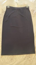 Express midi slim pencil skirt stretch black jersey smooth knit size x-small