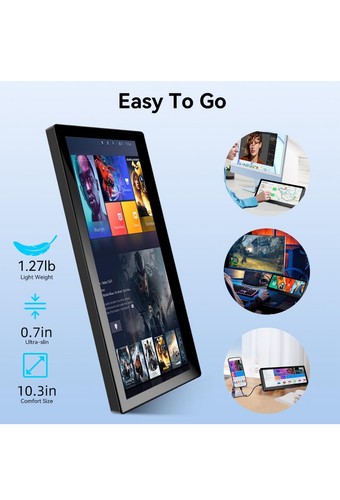 10.3" Small Touchscreen Monitor, 400cd/m², VESA, IPS Stretched Bar LCD Mini … - Picture 5 of 9