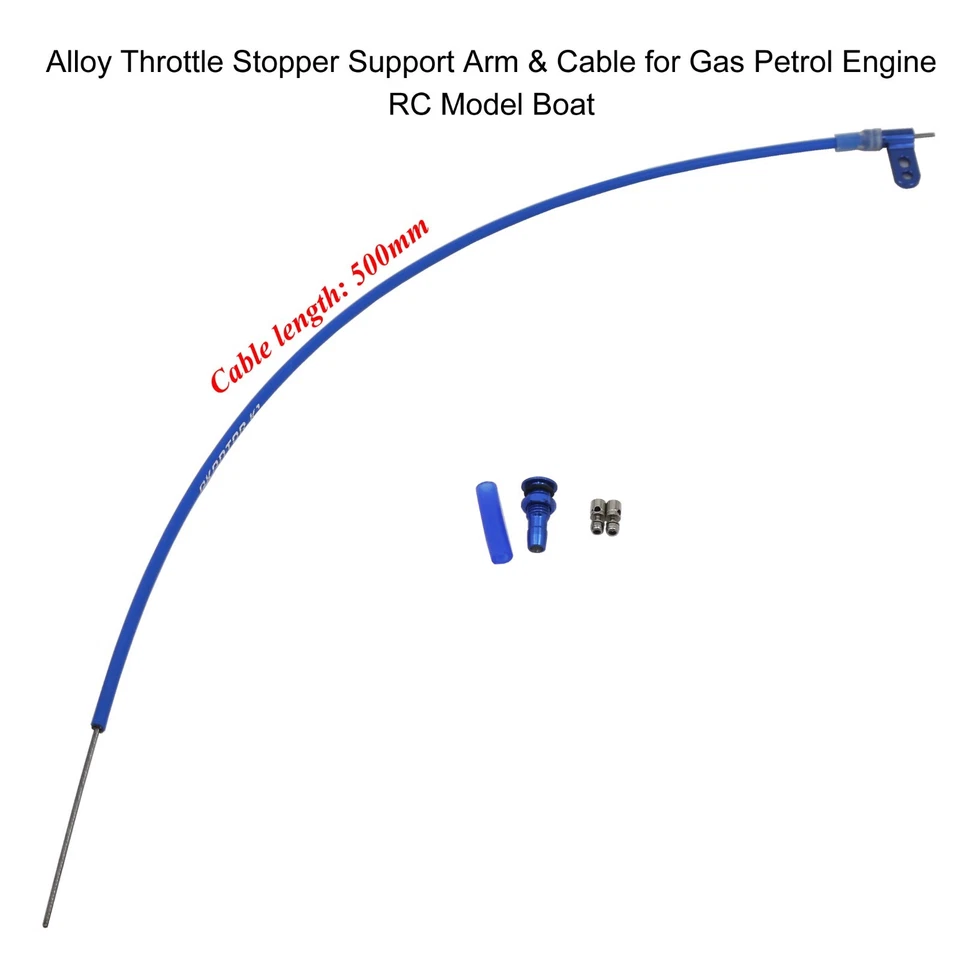 Alloy Throttle Stopper Support Arm / Cable for Gas Petrol Engine RC Model Boat - Image 2 of 4
