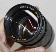 Vtg Soviet Jupiter-37A 135mm f/3.5 M42 Manual Portrait Camera Lens Made in USSR