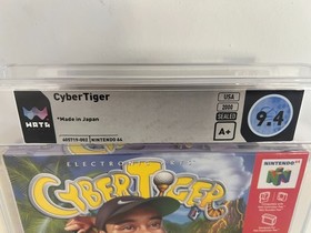 CyberTiger (Nintendo 64, N64) WATA 9.4 A+ New Sealed Graded PSA VGA CGC 1st!