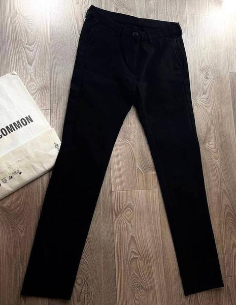 Women Lacoste Trousers Black Cotton 36