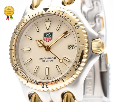 ▶️ Vintage [ Exc+5 ] TAG Heuer SEL S95.713K 33mm Gold Quartz Men's Quartz Watch - Image 1 of 4