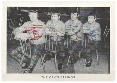 V6269/ The Cry`n Strings Beat- Popband Autogramm Autogrammkarte 60er Jahre