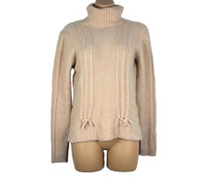 Pink Sweater Size 12 Angora Wool Vintage Italian Anna Molinari Cosy Knit 