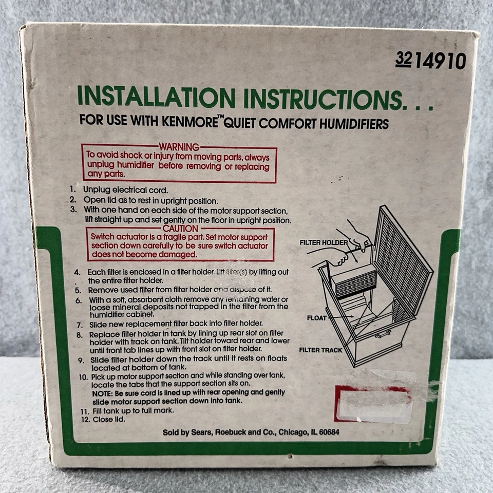 Kenmore 3214910 Humidifier Filter Wick Replacement 758.14012 / 758.14008 2PK - Image 2 of 4