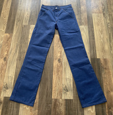 Pia Cotton Blend Denim Jeans Made In USA Size W30 L36 Prison Work Dead stock