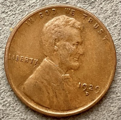 1929-D  Lincoln Wheat Cent - [VF] Very Fine -Denver Mint ~ B605