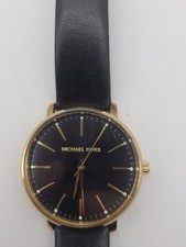 Michael Kors MK-2747 Analog Quartz Watch Black Dial Black Band Working