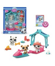 Littlest Pet Shop Snowy Day Play Pack 3 Mini Pets + Accessories Series 2 Bandai