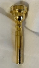 unmarked 2B Trumpet mthp 27 throat GOLD PLATE