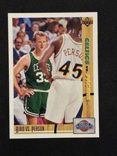 🏀🔥1991-92 Upper Deck Classic Confrontation Larry Bird & Chuck Person #30 💎✨