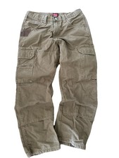 Wrangler Cargo Work Pants Men 32x38 Brown Rip...