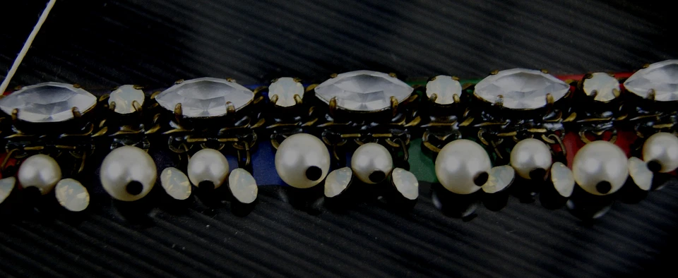 Konplott Armband bronze "Perlen und Steine" weiss neu - Bild 3 von 4