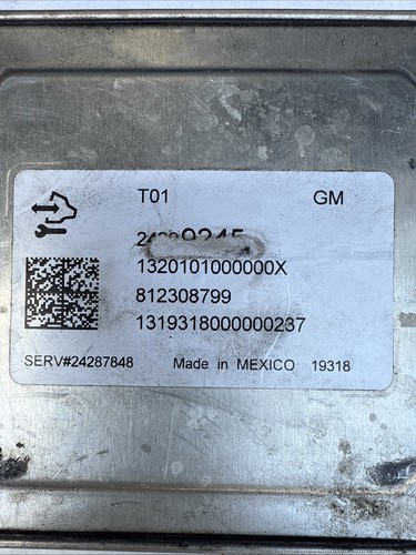 Chevrolet Malibu 2019-2023 1,5 L L4 tracción delantera transmisión módulo de control informático OEM - Imagen 3 de 4