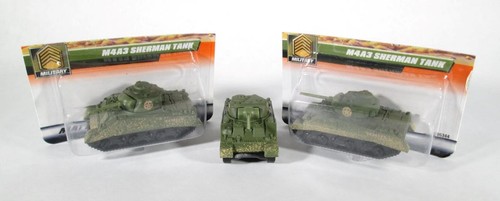 Matchbox ~ #51 ~ Military ~ Lot of 3 ~ "M4A3 Sherman Tanks" ~ 2-New & 1-used