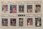 Lot of (10) Michael Jordan PSA 5,6,7 & 8 Graded Cards All Different 1990-1998