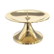 NEW Brass Spike Candle Holder for Pillar Candles 3" - Vintage Style