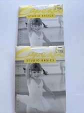 Tights For Dance Capezio Footed White 2 PAIR Child Sz 8-12